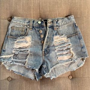 Mink Pink cheeky high rise shorts